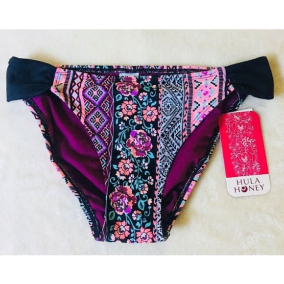 Hula Honey Other - Hula Honey Bikini Bottom Purple Print Small